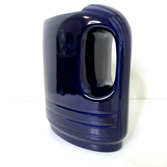 Hall China Hercules Pitcher Westinghouse Refrigerator Jug Cobalt Blue Vtg 1930 - Picture 4 of 7